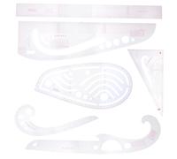 NUOBESTY 6 Pezzi Righello da Cucito Set Plastica Flessibile Righello Curva Francese per Modellistica e Patchwork Strumento Preciso per e Taglio Abbigliamento Adatto e Appassionati