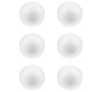 NUOBESTY 6 Pezzi Sfera Cava in Polistirolo Bianco per Progetti Creativi da | Schiuma Leggera, Forma Tonda, per Bar e Progetti Scientifici, Decorazioni e Lavori Scolastici