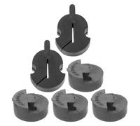 NUOBESTY 6 Pezzi Sordina Forma Rotonda in Gomma Nera per Violino e Piccola Viola Facile da Installare, Riduce Volume del Suono per Musicisti e Principianti