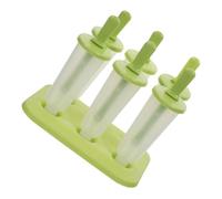 NUOBESTY 6 Pezzi Stampo per Ghiaccioli in Plastica Verde Chiaro per Estate, Facile da Pulire Stecchi Inclusi, Divertimento DIY fare Gelati Fatti in Casa