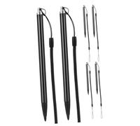 NUOBESTY 6 Pezzi Stilo Per Schermo Resistivo Penna Stilo Attiva Penne Per Tablet Per Touch Screen Penna Touchscreen Stilo Di Punta Fine Laccio Per Penna Tavoletta Grafica Black Plastica Abs