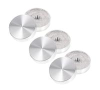 NUOBESTY 6 Pezzi Torta Di Alluminio Disco Cerchio in Alluminio Forma Dischi in Alluminio Superiore Adattatore Per Piani in Dischi Di Alluminio Spessi Argento Lega Di Alluminio