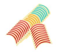 NUOBESTY 60 Adesivi Indicatori Pressione Riflettenti a Quarto di Cerchio, Film Resistente AI Raggi Uv, Etichette Adesive Colorate Rosso Giallo Verde per Manometri Industriali e Controllo