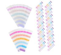 NUOBESTY 600 Pezzi Colorate Sticky Tabs Adesive Residui Segnalibri Scrivibili per Libri Documenti e Organizzazione Multicolori Trasparenti per e Classificazione