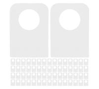 NUOBESTY 600 Pezzi ganci appesi in plastica ganci appesi appiccicosi e bastoncini piccolo autoadesivo etichette sospese del prodotto Transparent