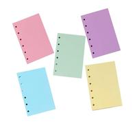 NUOBESTY 6foro Mobili Perforati Anelli Pagine Carta Robusta e Colorata Vuoti Per Scolastico Raccoglitore Ad Anelli Protezioni