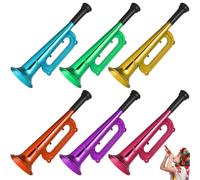NUOBESTY 6Pcs Tromba Giocattolo per Bambini - Strumenti Musicali di Plastica, Produttori di Rumore per Competizione Sportiva, Atmosfera di Festa, Tifo - Fischio per Corno Fan