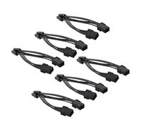 NUOBESTY 6pezzi Cavi Convertitori Di Alimentazione Per Scheda Grafica Da Pin Pin Cavi Di Prolunga Splitter y Pcie Per Gpu Di Alimentazione Per Schede Video Per Computer
