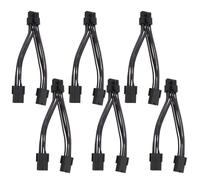 NUOBESTY 6pezzi Di Alimentazione Gpu Da Pin Pin Di Prolunga Pcie Splitter y Per Scheda Di Alimentazione Per Computer Connettore Scheda Video