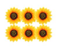 NUOBESTY 6pezzi Mollettine per Chioma Donna a Forma di Girasole in Nailon, Fermagli Eleganti e Chic per Decorazione Chioma, la Vita Quotidiana