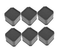 NUOBESTY 6pezzi Rialzi per Gambe di Tavoli Rialzi per Mobili Quadrati per Lavatrice per Letto Protezioni per Pavimenti per Lavatrice e Asciugatrice Ammortizzatori per Piedini di Mobili