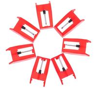 NUOBESTY 7 Pezzi Ago di Ricambio per Giradischi in Vinile Puntina Stilo Sostituibile Rossa, Compatibile Lettore Dischi Vinile, Sostituzione Rapida e Protezione Vinili per Appassionati