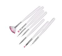 NUOBESTY 7pezzi Pennelli per Unghie da Sette Pennello da Disegno Matita per Nail Art Strumento per Dettagli di Unghie Pennello per Manicure per Disegnare Linee Fiori e Motivi Adatto