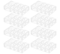NUOBESTY 8 Pezzi Accessori per Supporto Tende Trasparenti in Plastica per Tende Veneziane, Design Elegante, Facile Integrazione per Uso Domestico e Trattamento Finestre