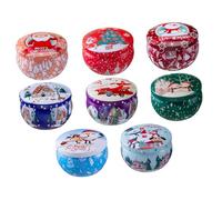 NUOBESTY 8 Pezzi Candele Profumate Natalizie Candele Natalizie per Aromaterapia Natale di Cera Profumata Atmosfera Natalizia Dell'aromaterapia Cera di Soia