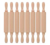 NUOBESTY 8 pezzi di mattarello piccolo per argilla: mini mattarelli in legno per bambini che cucinano la pasta sfoglia per ravioli - per pasta antiaderente per utensili da cucina per bambini