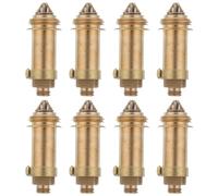 NUOBESTY 8 pezzi di raccordi per scarico lavabo da bagno - Kit tappo per lavandino a scomparsa - Design a molla a spinta per lavabo - Nucleo di scarico per vasca click clack