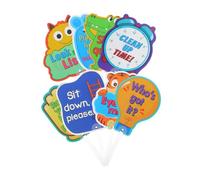 NUOBESTY 8 pezzi Paddle Interattivi per Gestione Classe Colorati per Disciplina Lezioni Educativi per Scuola e Homeschool Supporto Apprendimento Precoce