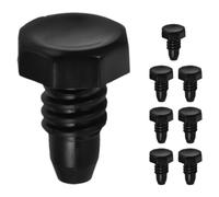 NUOBESTY 8 Pezzi Protezione per Coda Stecca da Biliardo in Plastica Nera, Cappucci Cilindrici 2.2x1.5cm per Mantenere Prestazioni Stecche Snooker e Pool