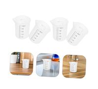 NUOBESTY 8 Pezzi Silicone Measuring Cups With Pointed Spout For Precise Pouring Durable Flexible Mixing Cups For Diy Resin Art Crafts And Kitchen Use