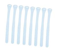 NUOBESTY 8 pezzi Sollevatore Wc in Silicone Maniglia per Alzata Tavoletta Wc Standard Antibatterico e Durevole Evita Contatto Diretto con Coperchio Sedile Accessorio Bagno Igienico Blu