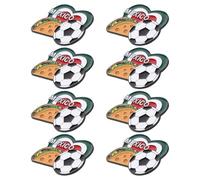 NUOBESTY 8 Pezzi Spilla con Lunga con e Zinco Souvenir Lega Design Unico di Messicano Forma di Cuore 2026 Brillantezza per Festa Calcio Decor Collezionisti del Mondiale