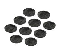 NUOBESTY 8 Pezzi Tazza D'incantatore Antiscivolo Protezioni Per Mobili Ruota Cuscinetti Delle Ruote Antiscivolo Mobilia Lanciatore Tappi Del Letto Anti-skid Pastiglie Gel Di Silice Nero