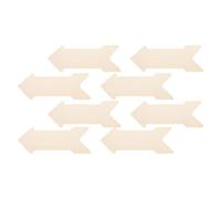NUOBESTY 8 Targhe in Legno Vuote a Forma di Freccia Set di Cartelli Rustici Vintage per Decorazioni Fai da Te Fette di Legno Naturali per Progetti Artigianali e Decorazioni per Feste