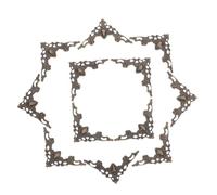 NUOBESTY 80 Pezzi Protezioni Angoli per Libri in Ferro Vintage Angolari Metallo Decorativi con Design Intagliato Paraspigoli Resistenti per Album Foto Scrapbook e Scatole Regalo