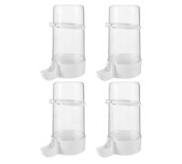 NUOBESTY Abbeveratoio Automatico Base Stabile per Polli e Uccelli 4 Pezzi in Plastica 240ml e Compatibilità Versatile per Allevatori e Proprietari di Volatili