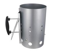 NUOBESTY Accendifuoco per Barbecue in Acciaio Zincato Manico in Nylon Resistente al Calore Stufa di Accensione Rapido e Sicuro per Carbone per Barbecue Forni a Legna e Fuochi da Campo