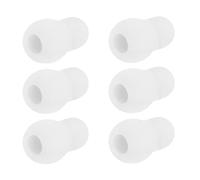 NUOBESTY Accessori Medico Fonendoscopio 6 Pezzi Tappi Auricolari in Silicone Bianco Comodi Riutilizzabili per Procedure Cliniche e Routine Diagnostiche ad Alta Frequenza