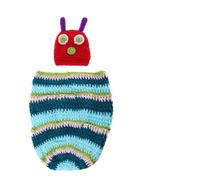 NUOBESTY Accessori Per Foto Di Neonati In Stile Bruco In Lana Lavorata A Maglia Berretto Per Neonati Accessori Per Foto Di Costume Da Bruco Per Berretti Per