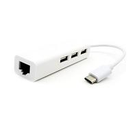 NUOBESTY Adattatore Tipo c con Porta LAN e Hub USB Supporta Connessione Ethernet e Espansione di Porte USB per Dispositivi con Interfaccia Type-c
