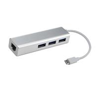 NUOBESTY Adattatore Type C Porte USB con Porta Ethernet Hub per Computer e Laptop