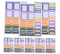 NUOBESTY Adesivi Autoadesivi per Diario Set di Etichette Decorative da 7 Giorni per Calendario Planner