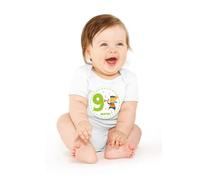 NUOBESTY Adesivi Mensili Per Ragazzo Ragazza e Ragazzo Ragazza Set Da 12 Pezzi in Carta Animali Riutilizzabili e Delicati Sui Vestiti Per Foto Ricordo e Album Di Crescita Del