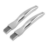 NUOBESTY Affettatrice per Cipolle Verdi per Facile di Cipolle e Peperoncini in Inossidabile 2, Coltello Robusto Antiscivolo