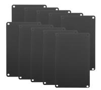 NUOBESTY Alluminio Nero Resistente e Versatile Targhetta Rettangolare 20 Pezzi, per Incisione, 10x5 Cm, per Organizzazione Ufficio e Scrivanie Professionali