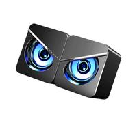 NUOBESTY Altoparlante USB per Laptop e Computer Desktop Mini Altoparlanti Surround Luce Ambientale Colorata e Regolazione Indipendente del Volume Bassi Potenti e Suono Stereo Gradi