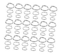 NUOBESTY Anello Connessione Apertura Salto Dell'orecchino Gioielli O Per La Creazione Gioielli Salto Del Metallo Argento