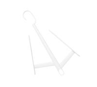 NUOBESTY Appendiscape per Scarpe a Doppio Gancio in PP Bianco | Scarpe da Ginnastica e Stivali, Si Appende a Stanghe, Leggero, Due Clip Laterali