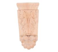 NUOBESTY Applique in Legno Intagliato Solido Decorazione Artistica per Mobili Colonna Romana Angolare per Porta Armadio Camera Elemento Decorativo per Interni Elegante