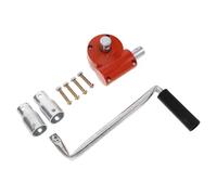 NUOBESTY Argano a Manovella Manuale per Serra in Metallo Resistente Set Accessori Completo Rullo Avvolgimento Pellicola Agricola per Giardino e Uso Orticolo