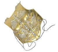 NUOBESTY Armatura da Cavaliere Medievale Retrò in Plastico Oro Design Realistico, Leggera e Facile da Manutenere, per Costume e Feste a Tema Soldato