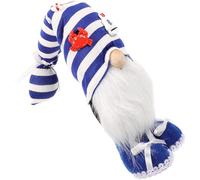 NUOBESTY Bambola Decorativa Faceless Rudolph da Spiaggia Colorato Decorazione per Casa e Giardino Giocattolo per Elemento Natalizio Leggero e Artigianale 1 Pezzo