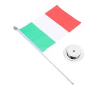 NUOBESTY Bandiera Di Bandiera Italiana Decorazioni Da Tavolo Italiane Decorazione Da Tavolo in Piedi Bandierine Mini Stick Flag Di Desktop Italia Bandiere Di Miniera Ferro Da Stiro