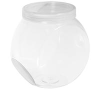 NUOBESTY Barattoli Trasparenti per Biscotti 1500Ml in Pet Coperchio Bianco Set da 3 Pezzi per Conservazione Alimenti Secchi e Caramelle Contenitori Riutilizzabili per Cucina Ufficio e