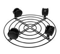 NUOBESTY Base Mobile Per Bombola Di Gas Con Ruote e Freno, Supporto Portabombola Regolabile Per Cucina e Barbecue