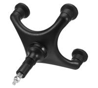 NUOBESTY Base Quadripode per Stampella e Bastone da Passeggio, Antiscivolo e Rotante in Abs e Ferro, Accessorio Resistente per Anziani per Uso Esterno e Viaggi